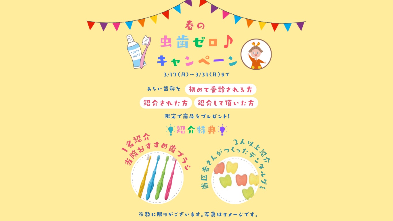 3月キャンペーンのお知らせ