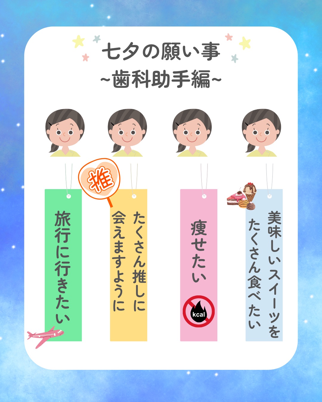 🎋みらい歯科スタッフの七夕の願い事🎋