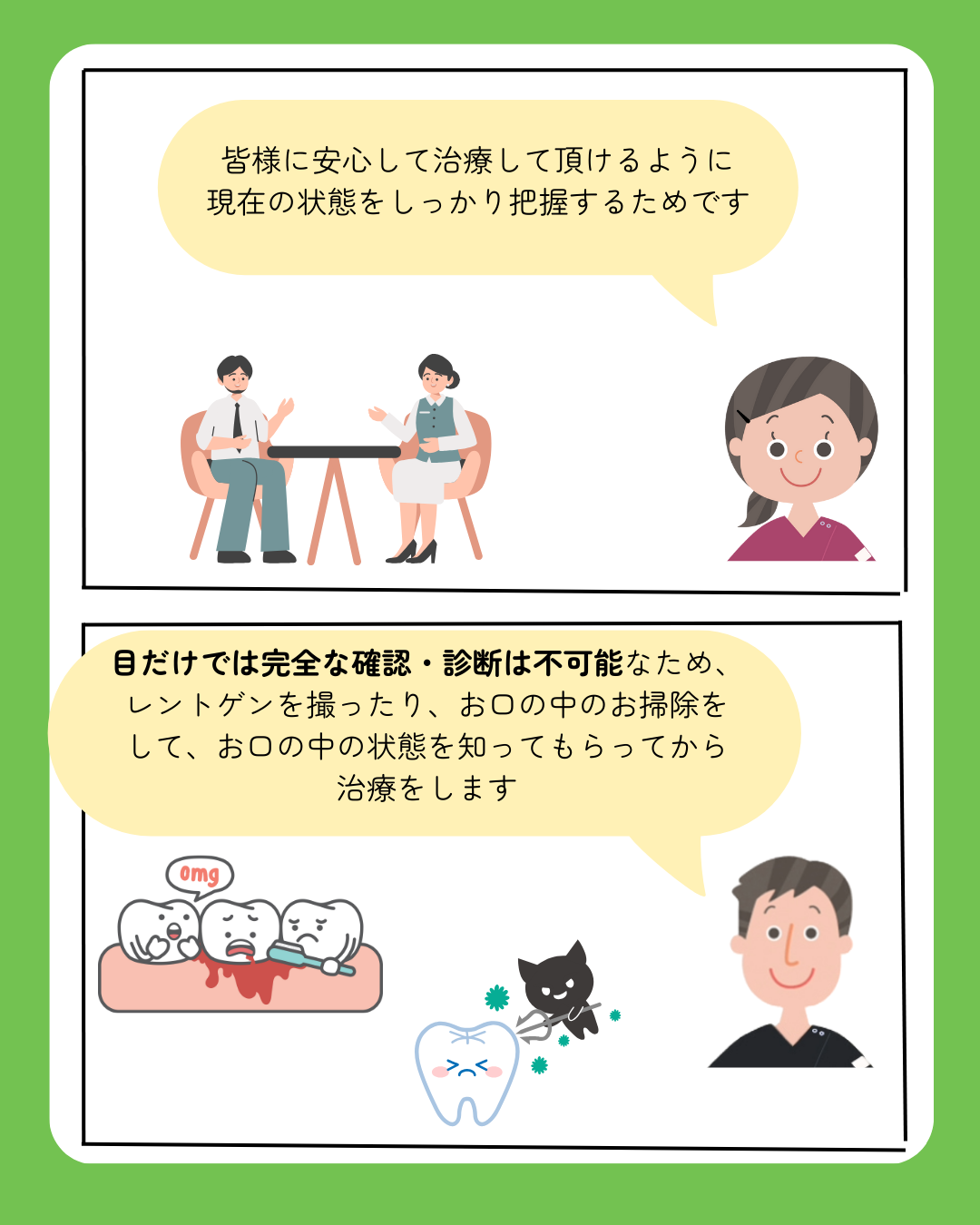 みらい歯科初めて受診される方〜成人（12歳以上）〜